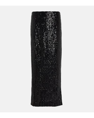 Tom Ford Sequined Maxi Skirt - Black