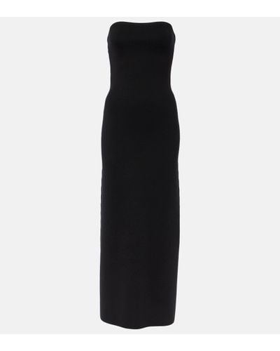 Gabriela Hearst Calderon Wool, Silk, And Cashmere Maxi Dress - Black