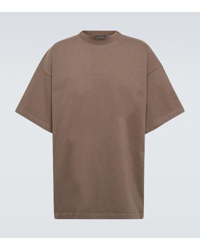 Balenciaga Camiseta de algodon - Marrón
