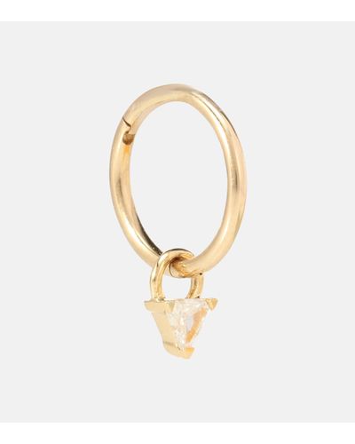 Maria Tash 18kt Gold Single Earring With Diamond - Metallic