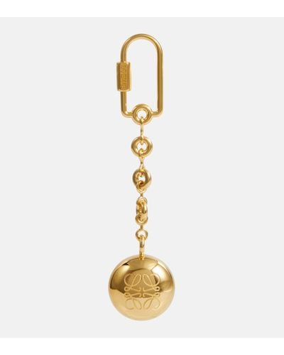 Loewe Anagram Pebble Keychain - Metallic