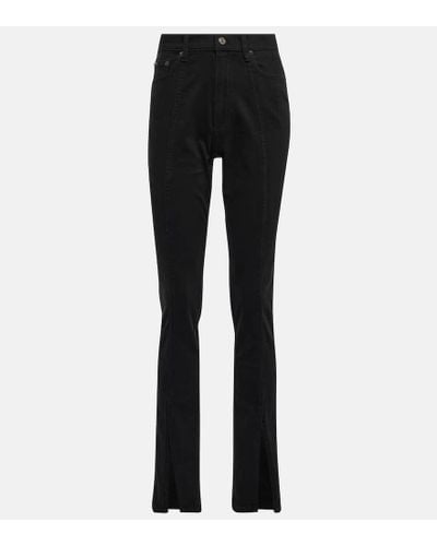 Polo Ralph Lauren Jeans ajustados de tiro alto - Negro