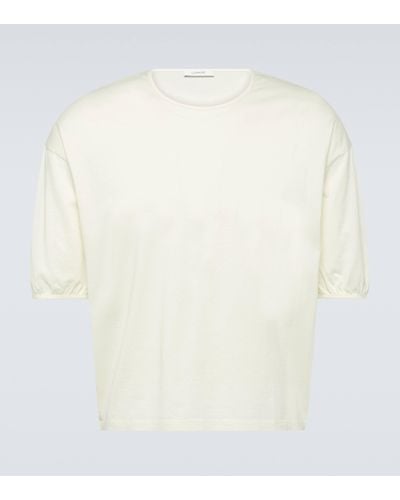 Lemaire Cotton Jersey T-shirt - White