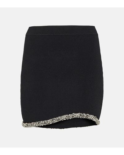 Jonathan Simkhai Cary Crystal-embellished Miniskirt - Black