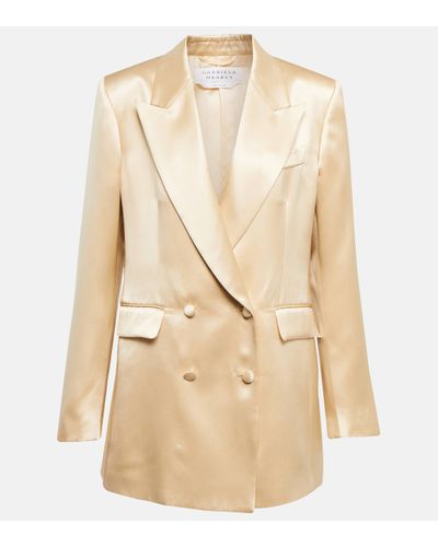 Gabriela Hearst Blazer Elmore en soie - Neutre