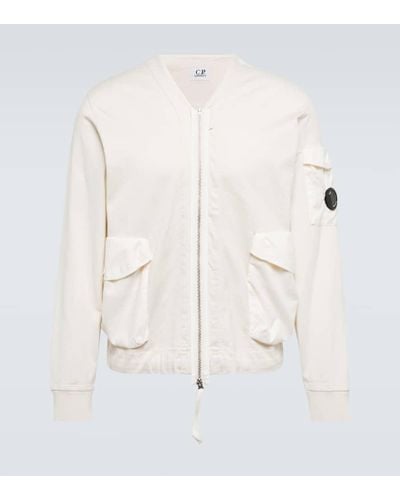 C.P. Company Chaqueta en jersey de algodon - Blanco