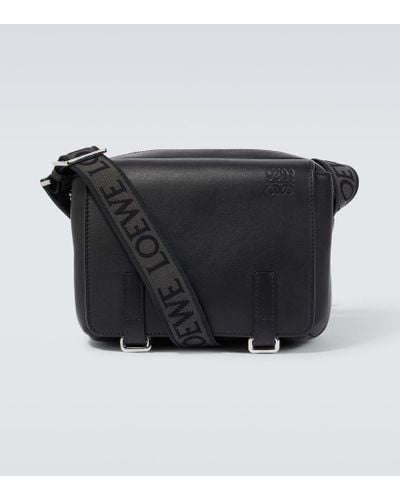 Loewe Messenger Bag XS aus Leder - Schwarz