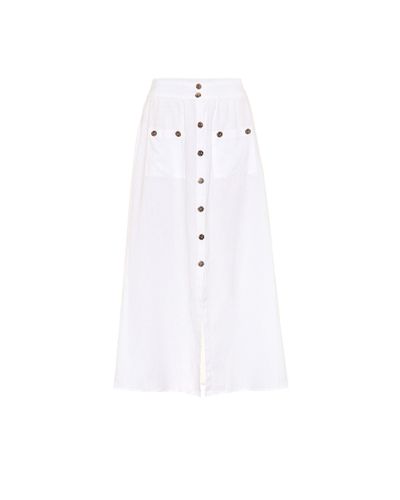 Melissa Odabash Alisa Cotton Maxi Skirt - White