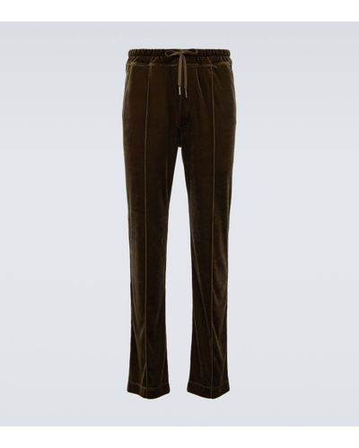 Tom Ford Velour Joggers - Brown