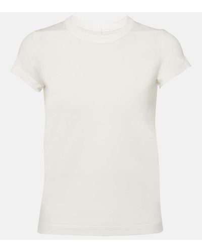 Rick Owens T-Shirt aus Baumwoll-Jersey - Weiß
