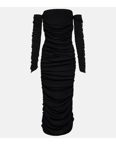 Altuzarra Trikera Off-shoulder Jersey Maxi Dress - Black