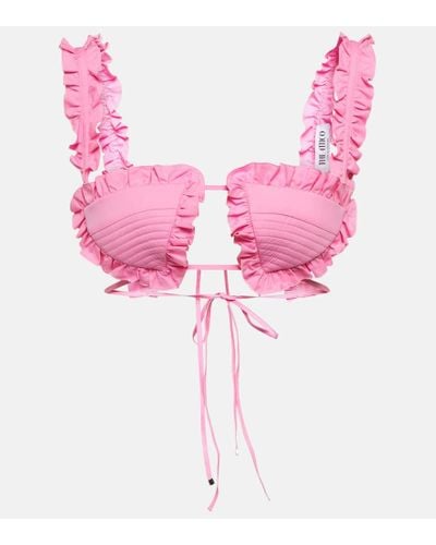 The Attico Bralette Glory aus Baumwolle - Pink