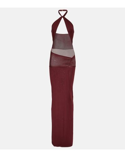AYA MUSE Eufala Cutout Maxi Dress - Red
