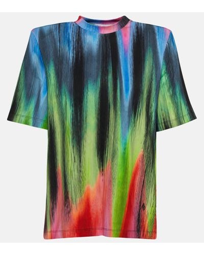The Attico Bella Cotton Jersey T-shirt - Multicolour