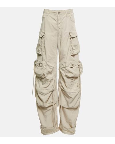 The Attico Fern Low-rise Cargo Pants - Natural
