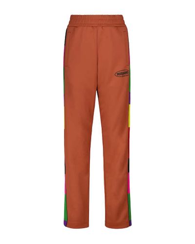 Palm Angels X Missoni - Pantaloni sportivi in jersey tecnico - Arancione
