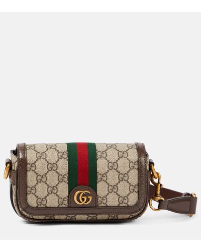 Gucci Ophidia Super Mini GG Shoulder Bag - Brown