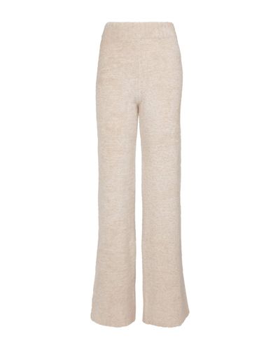 Palm Angels Flared Wool-blend Boucle Joggers - White