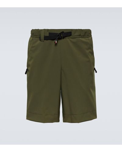 3 MONCLER GRENOBLE Day-namic Technical Shorts - Green