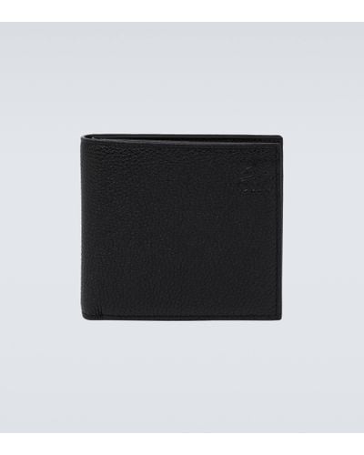 Loewe Bifold Leather Coin Wallet - Black