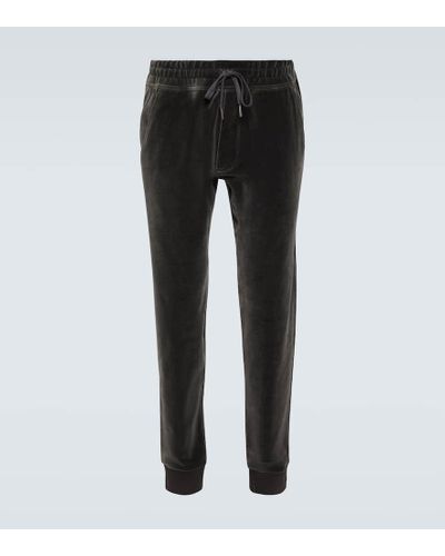 Tom Ford Cotton Terry Sweatpants - Black