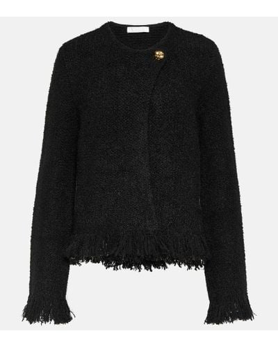 Chloé Chaqueta de tweed de mezcla de lana - Negro