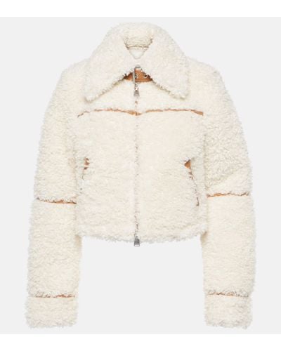 Jonathan Simkhai Triana Panelled Faux Fur Jacket - Natural