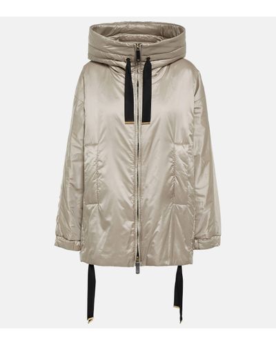 Max Mara Greenfe Oversized Down Jacket - Grey