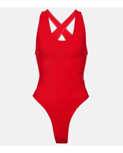 Alaïa Jersey Bodysuit - Red