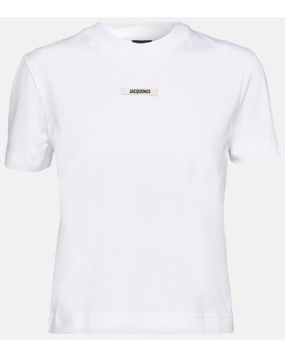 Jacquemus Top Le T-Shirt Gros Grain - White