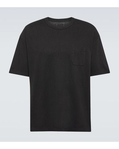 Visvim T-Shirt Jumbo aus Baumwolle und Seide - Schwarz