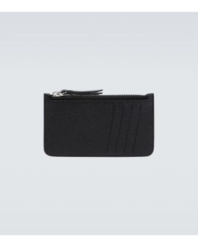 Maison Margiela Zipped Leather Cardholder - Black