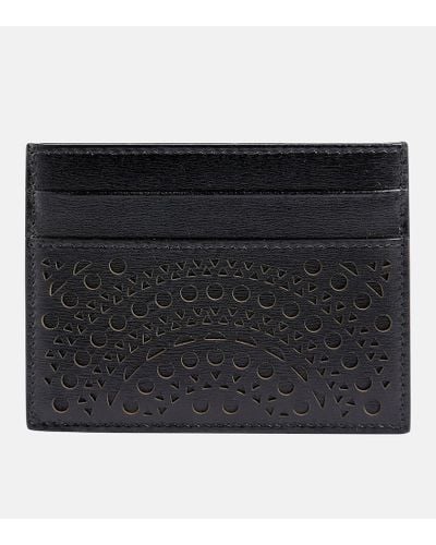 Alaïa Leather Card Holder - Black