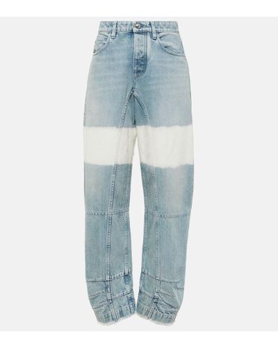 Jil Sander Jeans anchos desgastados - Azul