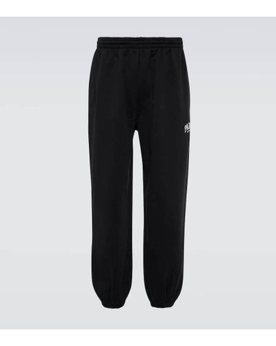 Balenciaga Cities Paris Cotton Sweatpants - Black