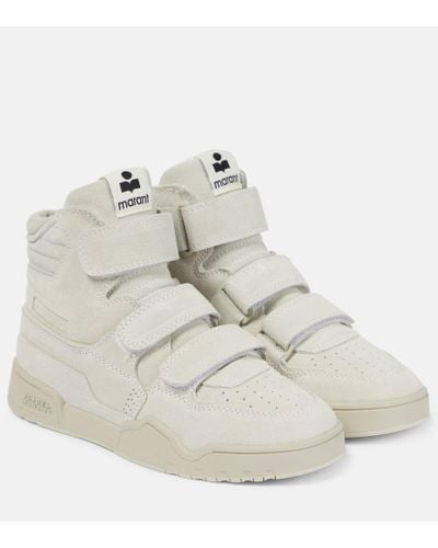 Isabel Marant Oney High Suede High-top Sneakers - White