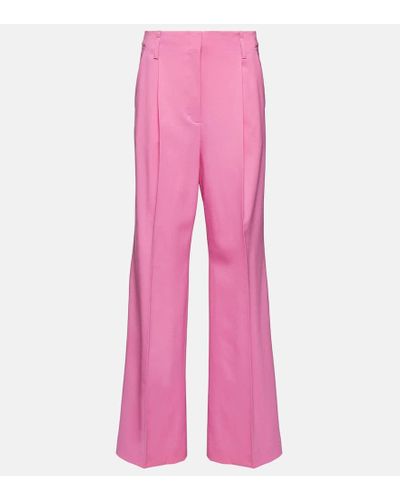 Dorothee Schumacher Striking Essence Wide-leg Wool Pants - Pink