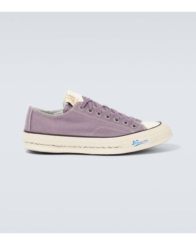 Visvim Skagway Lo Canvas Sneakers - Purple
