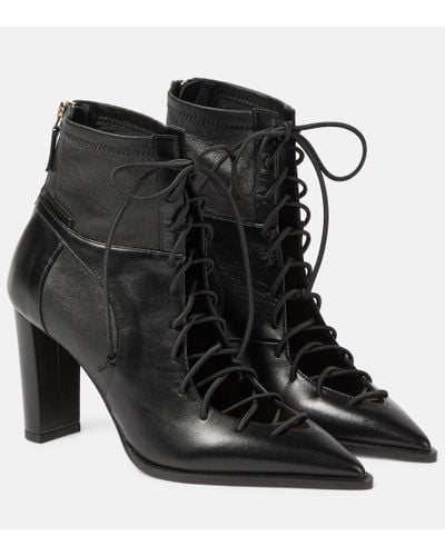Malone Souliers Monty 85 Leather Lace-up Boots - Black