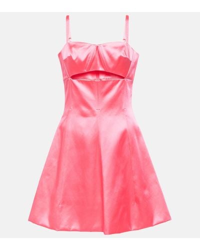 Patou A-line Cotton-blend Minidress - Pink