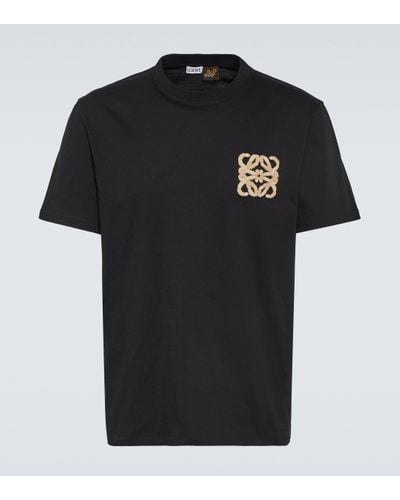 Loewe Paula's Ibiza Anagram Cotton Jersey T-shirt - Black