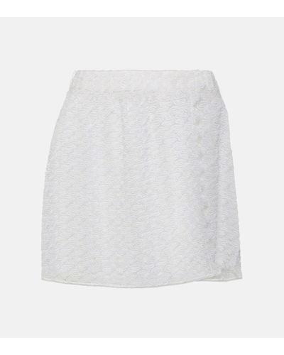Missoni Mini-jupe en crochet - Blanc