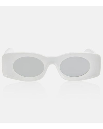 Loewe Paula's Ibiza Eckige Sonnenbrille - Weiß