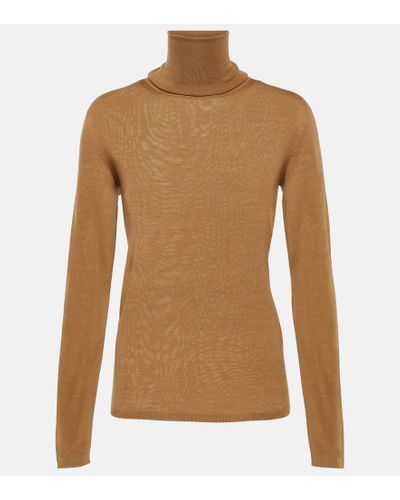 Max Mara Rollkragenpullover Palos aus Wolle - Braun