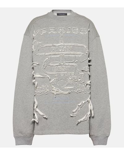 Y. Project Paris' Best Cotton Jersey Sweatshirt - Grey