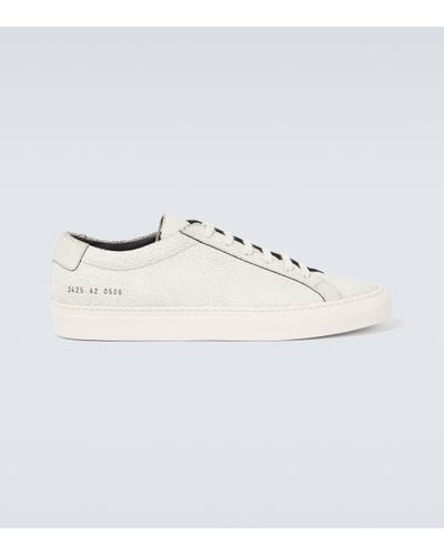 Common Projects Cracked Achilles Leather Trainers - Metallic