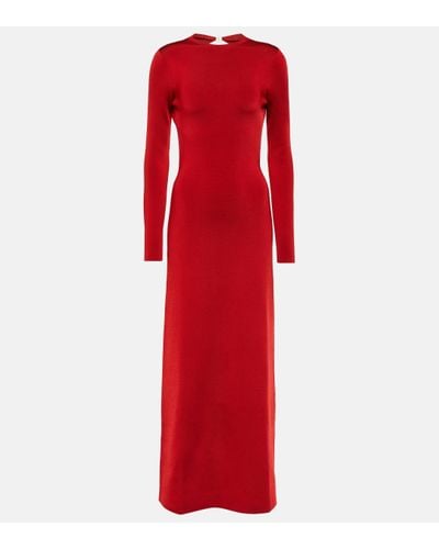 Galvan London Long-sleeved Gown - Red