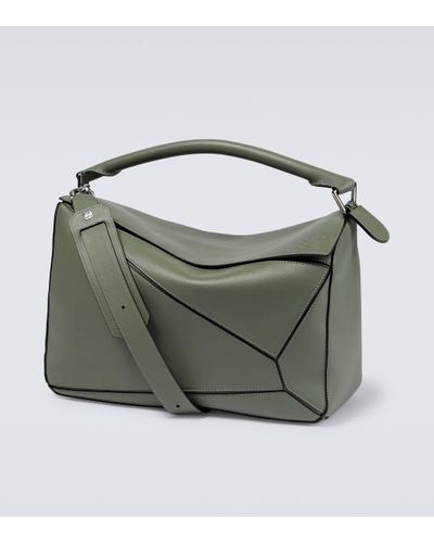 Loewe Puzzle Large Leather Shoulder Bag - Multicolour