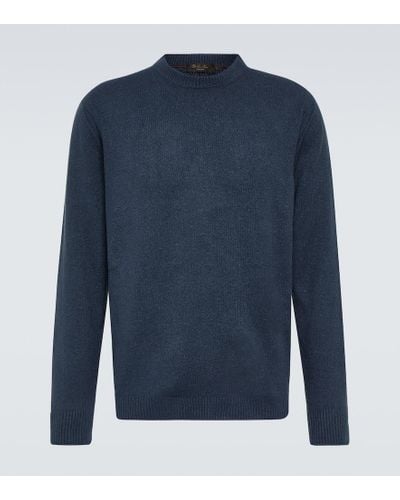 Loro Piana Silk Knit Sweater - Blue