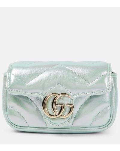 Gucci GG Marmont Super Mini Crossbody Bag - Blue